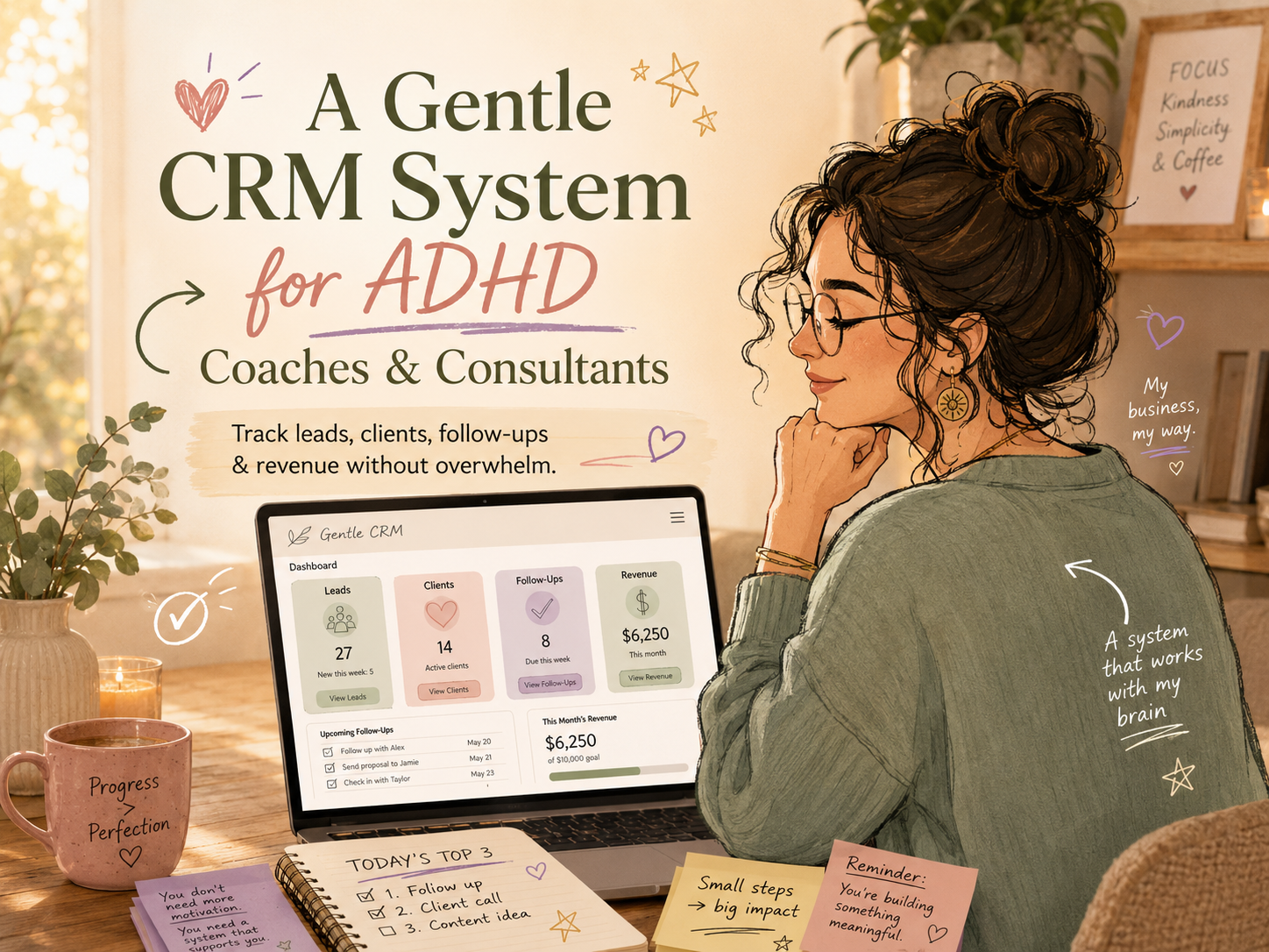 A Gentle CRM System for ADHD Coaches and Consultants