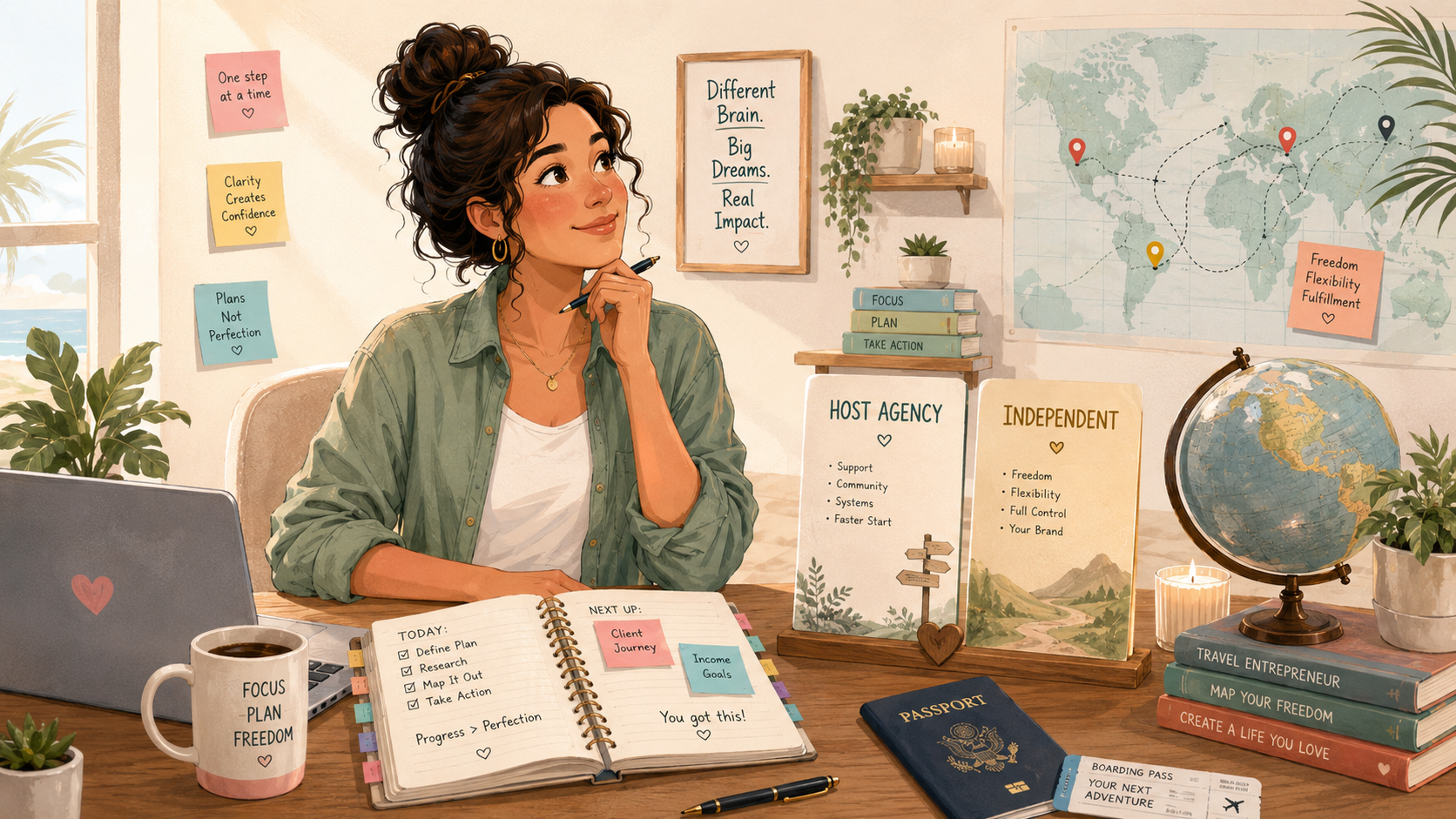 Host Agency vs. Independent Travel Business: An ADHD-Friendly Guide for Neurodivergent Entrepreneurs