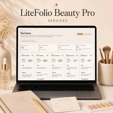 ADHD-Friendly Beauty Business Workspace for Solo Beauty Professionals