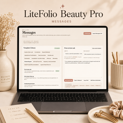ADHD-Friendly Beauty Business Workspace for Solo Beauty Professionals